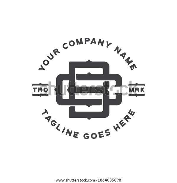 bc monogram logo for
clothing company