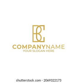 BC monogram logo design; graphic resource consisting of the letters B and C into one