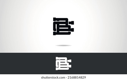 BC Text Monogram Letter Logo