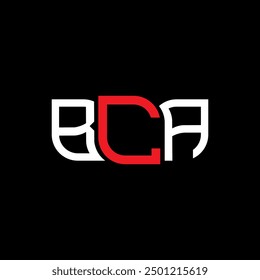 BCA logo design, BCA simple and modern logo. BCA luxurious alphabet design  