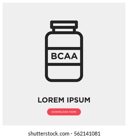 BCAA Amino Acid Vector Icon