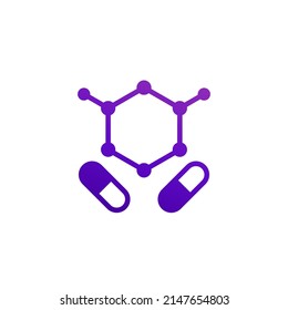 Bcaa, Amino Acids Icon On White