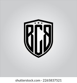 BCB letter logo. Letter design with black background. This is gold letter logo. Use stylist fashion logo. Decorative design. svg