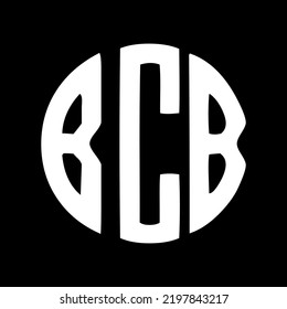 BCB letter logo design BW svg