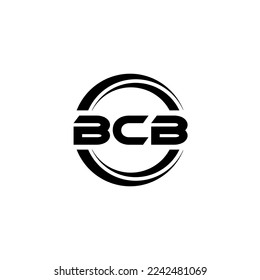 BCB letter logo design in illustration. Vector logo, calligraphy designs for logo, Poster, Invitation, etc. svg