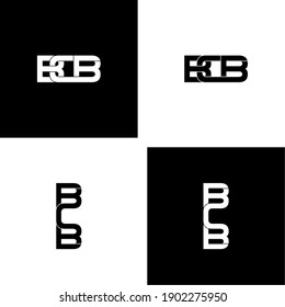 bcb letter original monogram logo design svg
