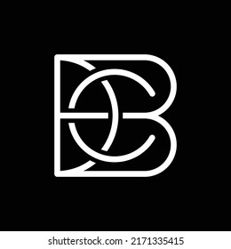 BCD letter initial modern monogram logo