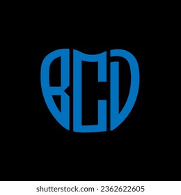 BCD-Brief-Logo kreatives Design. BCD einzigartiges Design.

