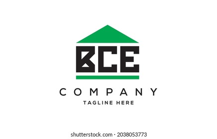 BCE creative three letter real estate logo vector 