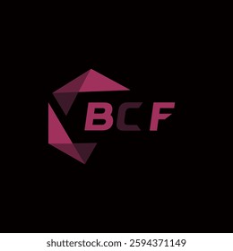 BCF creative minimalist letter logo. BCF unique vector initials alphabet letter logo design
