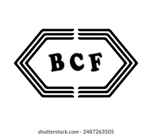 BCF letter logo Design. BCF Simple and modern monogram logo. Abstract Alphabet vector Design.