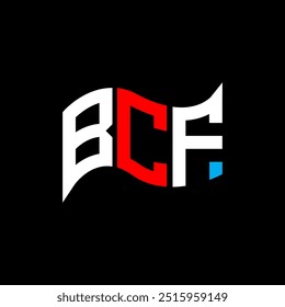 BCF design logotipo, BCF logotipo simples e moderno. BCF design de alfabeto luxuoso  