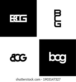 bcg letter original monogram logo design