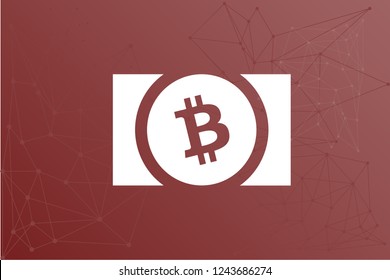 BCH Bitcoin Cash cryptocurrency network vector illustration