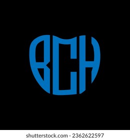 BCH letter logo creative design. BCH unique design.

