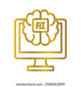 Bci Color gradient illustration vector icon which can easily modify or edit 