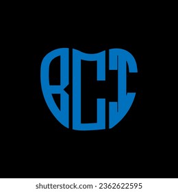 Diseño creativo del logo de la carta de BCI. Diseño único de BCI.
