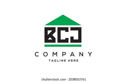BCJ creative three letter real estate logo vector 