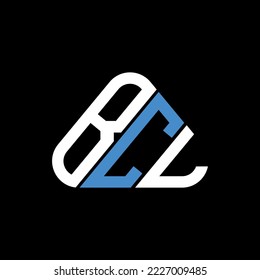 BCL letter logo creative design with vector graphic, BCL simple and modern logo in round triangle shape.