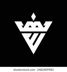 Logo de la letra BCM, letra con logotipo de la corona