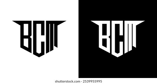 BCM letter logo design with white background in illustrator, vector logo modern alphabet font overlap style, calligraphy designs for logo, Poster, Invitation, etc.