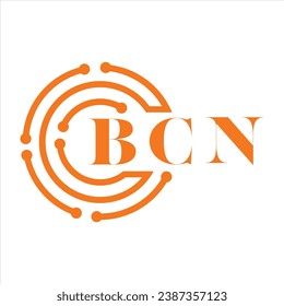 BCN letter design. BCN letter technology logo design on white background. BCN Monogram logo design for entrepreneur and business. svg