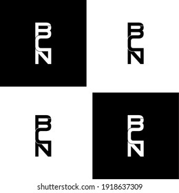 bcn letter original monogram logo design svg