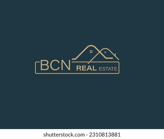 BCN Real Estate and Consultants Logo Design Vectors images. Luxury Real Estate Logo Design svg