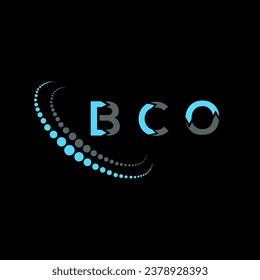 BCO-Brief-Logo kreatives Design. BCO einzigartiges Design.
