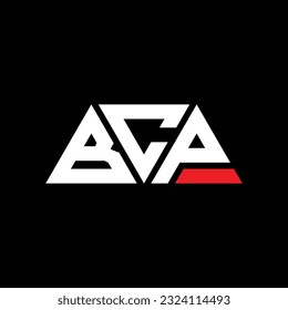 Diseño del logotipo de la letra triangular BCP con forma triangular. Monograma de diseño del logotipo del triángulo BCP. Plantilla de logotipo vectorial de triángulo BCP con color rojo. Logo triangular BCP Diseño sencillo, elegante y lujoso