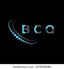 BCQ Brief Logo kreatives Design. BCQ einzigartiges Design.
