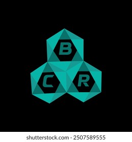 BCR creative minimalist letter logo. BCR unique vector initials alphabet letter logo design
