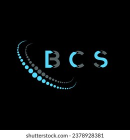 BCS letter logo creative design. BCS unique design.
