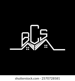 BCS Real State logo design, BCS simple and modern logo. BCS luxurious alphabet design  