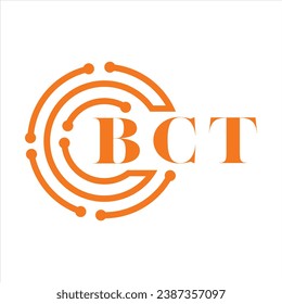 BCT letter design. BCT letter technology logo design on white background. BCT Monogram logo design for entrepreneur and business.