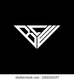 BCW letter logo creative design with vector graphic, BCW simple and modern logo in triangle shape.