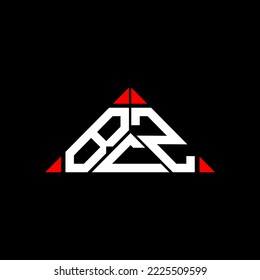 BCZ letter logo creative design with vector graphic, BCZ simple and modern logo in triangle shape.
