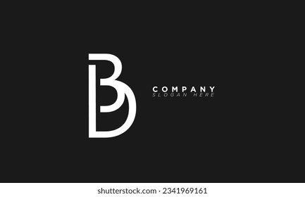 BD Alphabet Buchstaben Initial Monogram Logo DB, B und D