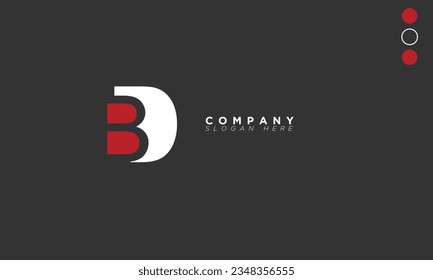 BD Alphabet letters Initials Monogram logo DB, B and D