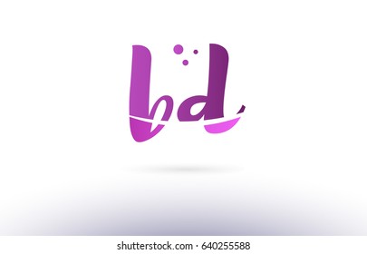bd b d calligraphy alphabet letter logo
