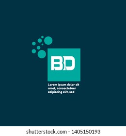BD company linked letter logo concept. Designed for your web site design, logo, app, UI. initial logo design