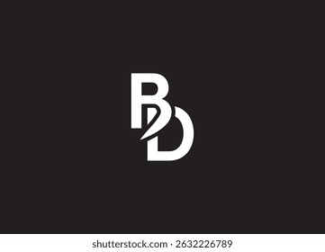 BD creative initial logo design and monogram logo