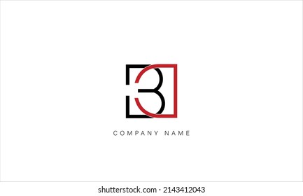 BD, DB alphabet letters logo monogram