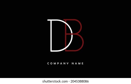 BD, DB, Alphabets Letters Logo Monogram
