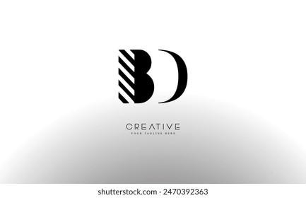 BD DB Alphabets Letters Logo Monogram
