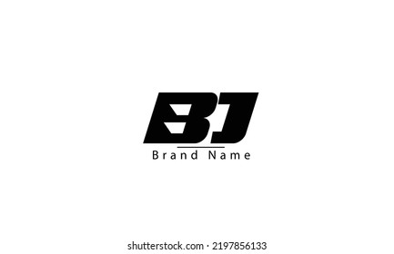 BD DB B D abstract vector logo monogram template