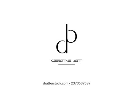 BD, DB, B, D abstract letters logo monogram