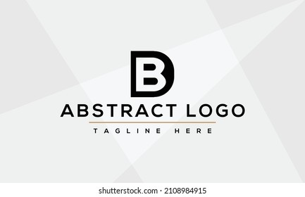BD ,DB ,B ,D Letter Logo Design with Creative Modern Trendy Typography