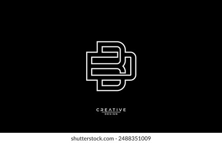 BD, DB, D, B, Abstract Letters Logo Monogram