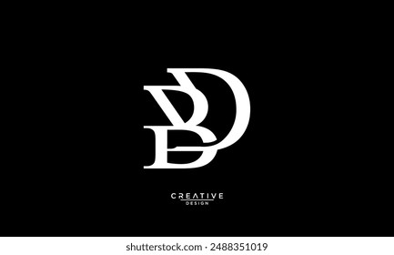 BD, DB, D, B, Abstract Letters Logo Monogram